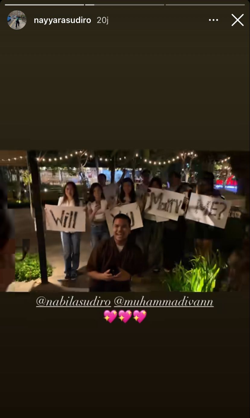 momen lamaran nabila anak tora sudiro © instagram