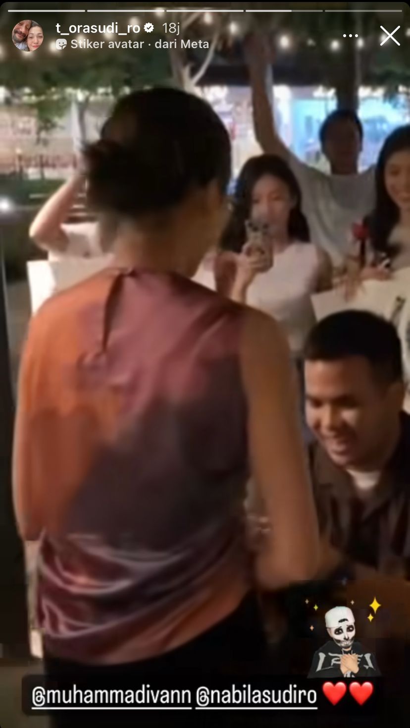 momen lamaran nabila anak tora sudiro © instagram