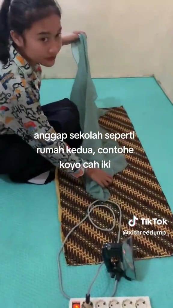 Sekolah berasa rumah kedua © TikTok Sekolah berasa rumah kedua © TikTok