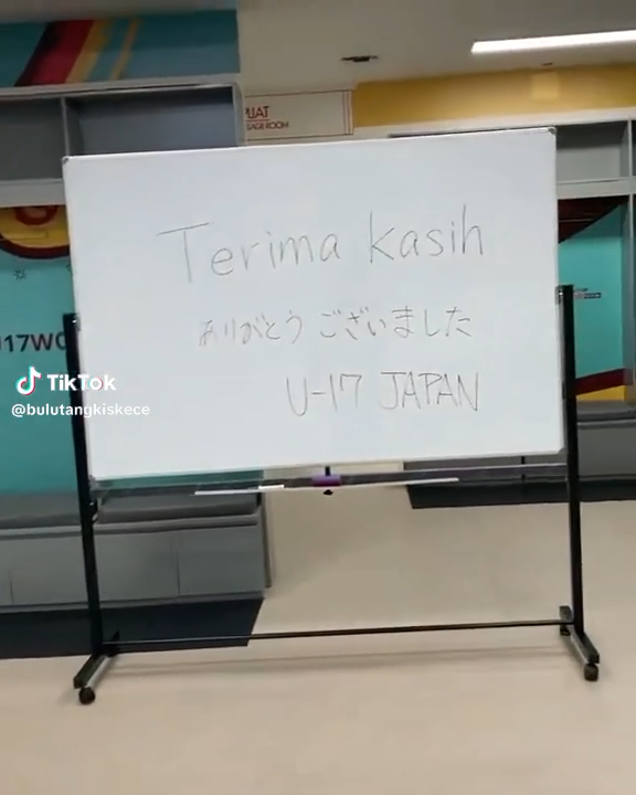ruang ganti jepang piala dunia © TikTok