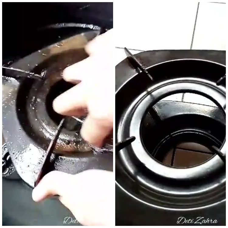 Tak perlu sitrun atau baking soda, ini cara praktis bersihkan tatakan kompor tanpa menguras tenaga