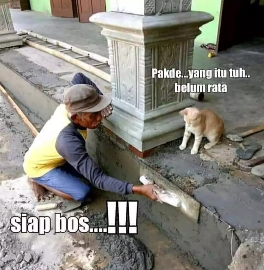 Aksi kocak kuli saat renovasi  Berbagai sumber Aksi kocak kuli saat renovasi  Berbagai sumber