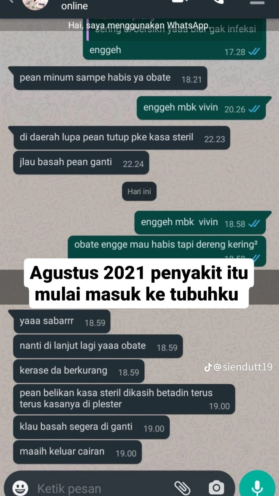 Makan pedas kena fistula ani © TikTok