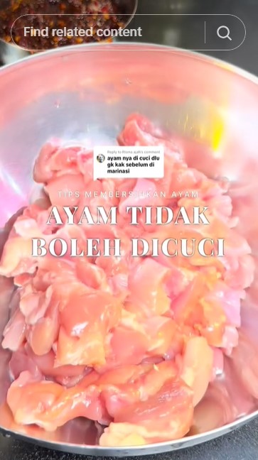 Bukan dicuci di air mengalir, ini cara membersihkan ayam agar bebas kuman pakai 1 bahan dapur