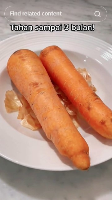 Tak perlu direndam air, ini trik menyimpan wortel agar awet berminggu-minggu pakai 1 ampas dapur