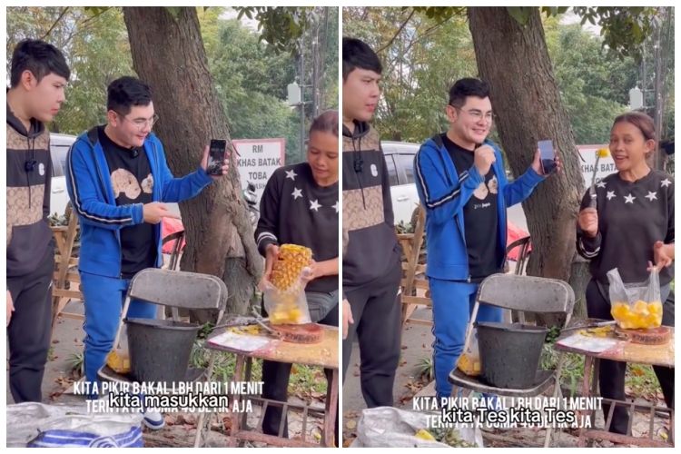 Cuma butuh waktu kurang dari 1 menit, begini trik cepat mengupas kulit nanas dengan mudah