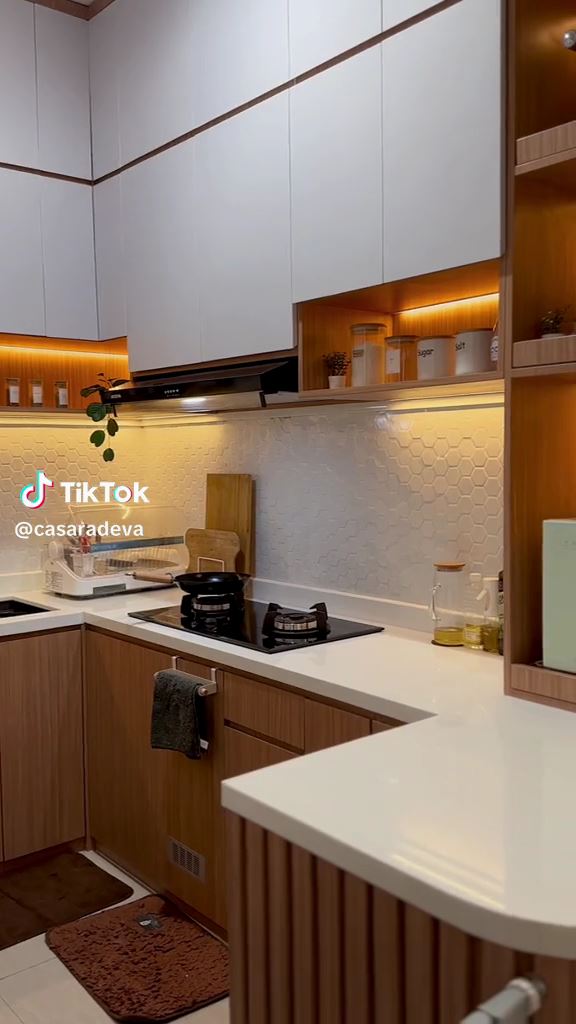 makeover dapur japandi © TikTok