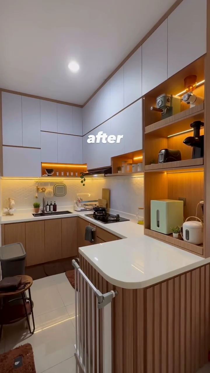 makeover dapur japandi © TikTok