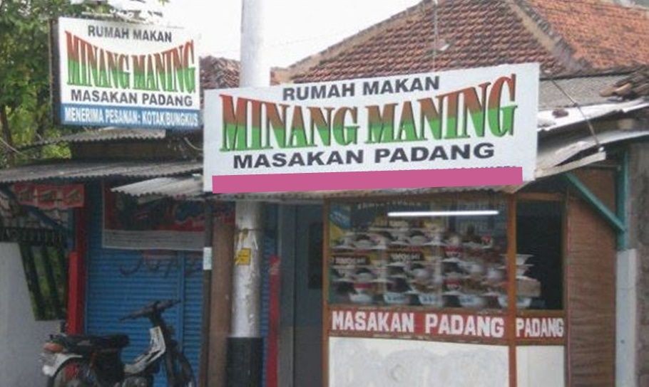 tulisan kocak rumah makan padang © berbagai sumber
