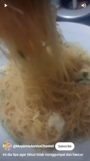 Tak perlu direndam, ini trik mengolah bihun agar tak menggumpal dan mudah putus