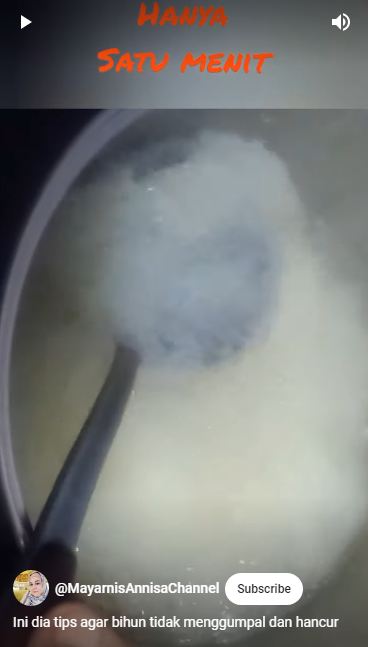 Tak perlu direndam, ini trik mengolah bihun agar tak menggumpal dan mudah putus