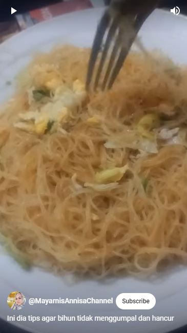 Tak perlu direndam, ini trik mengolah bihun agar tak menggumpal dan mudah putus