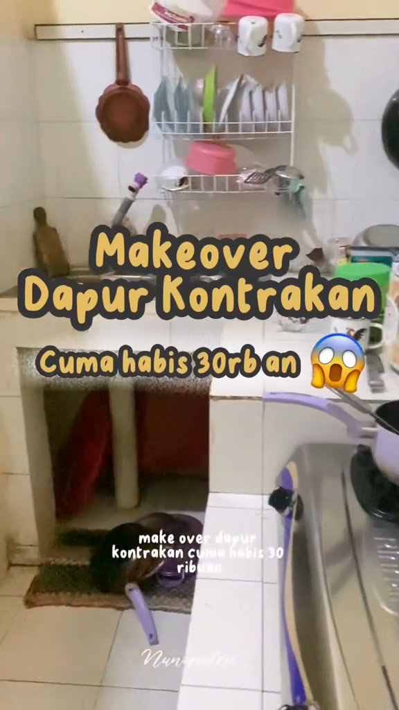 dapur kontrakan makeover © TikTok
