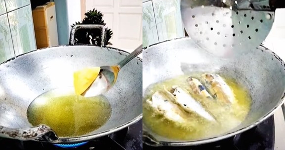 Bukan pakai tepung atau garam, ini trik goreng ikan agar minyak tak meletup cukup tambah 1 bahan dapur