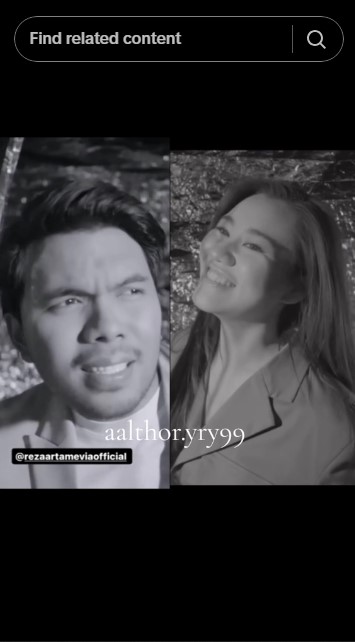 Thariq Aaliyah model video klip Reza Artamevia © TikTok