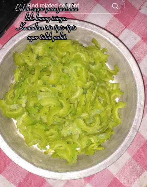 Bukan ditambah asam jawa atau tanah liat, ini trik agar pare tidak pahit pakai 1 bahan dapur