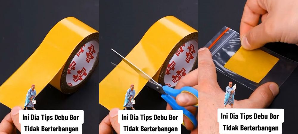 trik agar debu bor tembok nggak berceceran © berbagai sumber