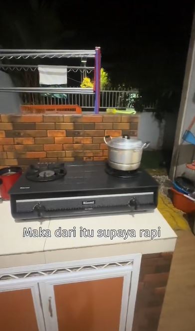 dapur outdoor tanpa sekat ini bikin masak antipenat Berbagai sumber