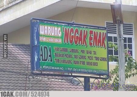 Tulisan warung bikin nggak mau mampir Berbagai sumber Tulisan warung bikin nggak mau mampir Berbagai sumber