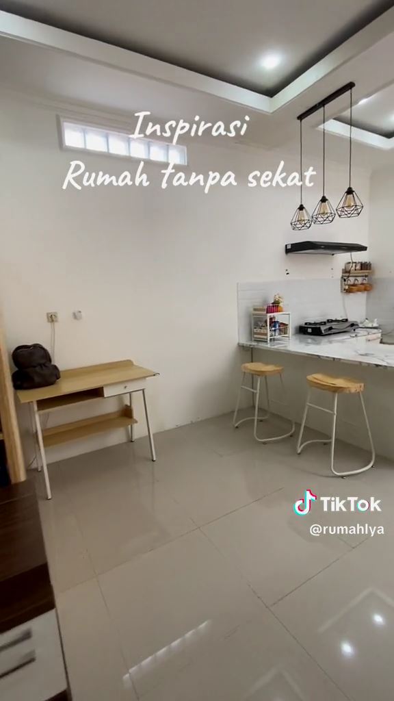 rumah tanpa sekat dapur luas © TikTok