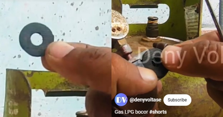 Bukan ditambah karet gelang atau benang, ini cara atasi gas elpiji bocor dengan 1 alat