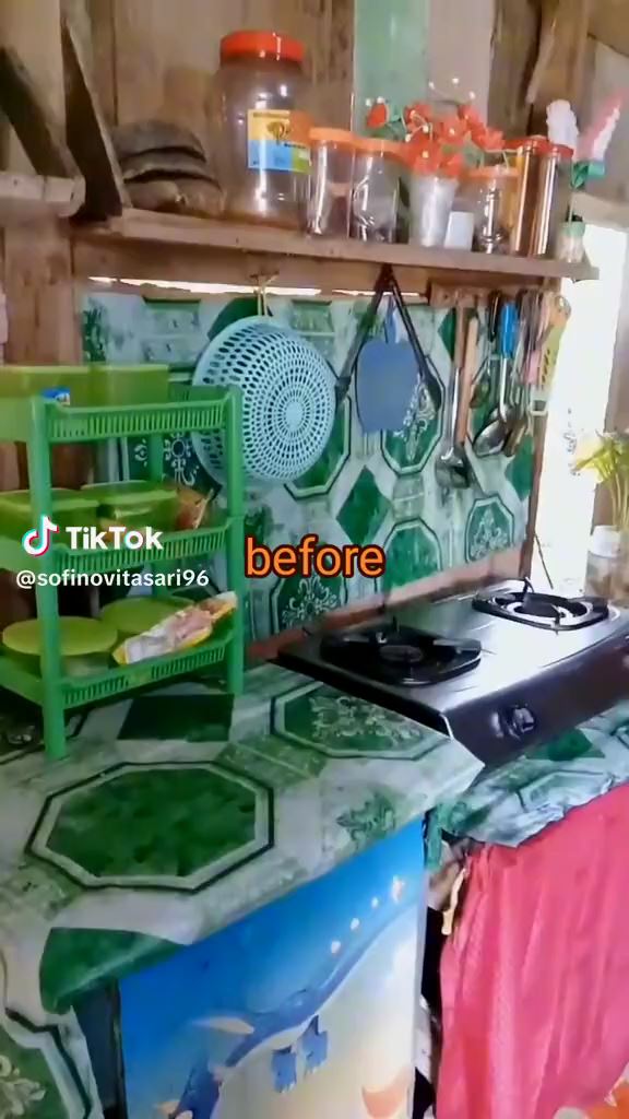 dapur semi kayu keroppi © TikTok