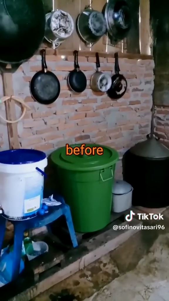 dapur semi kayu keroppi © TikTok