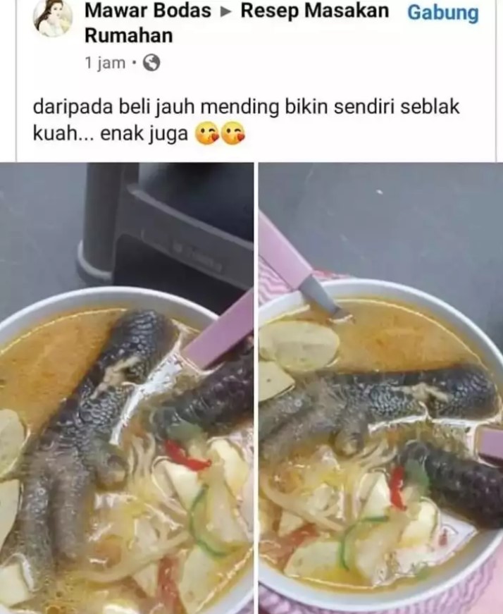 Pengin pamer tapi gagal  Berbagai sumber
