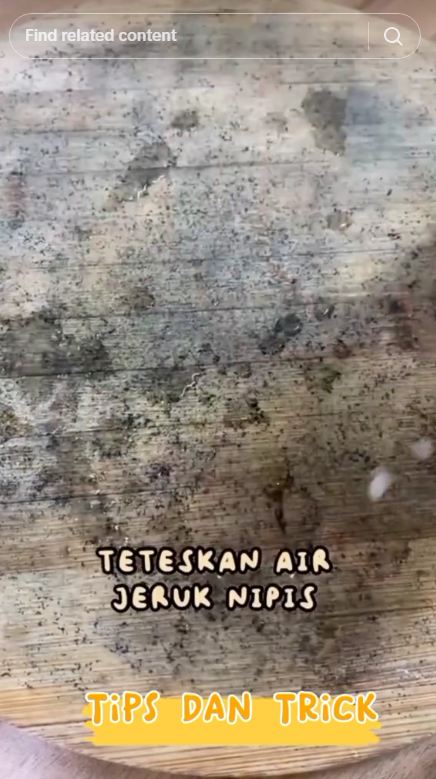Bukan pakai sabun, begini cara cuci talenan kayu yang hitam dan penuh jamur dengan 3 bahan dapur