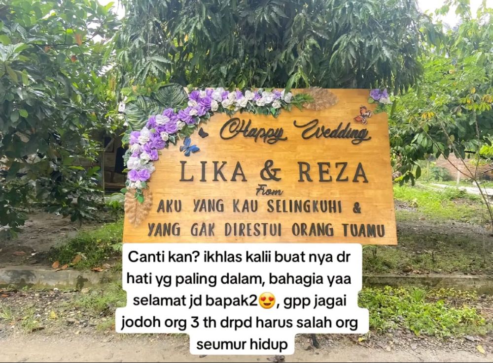 mantan karangan bunga © TikTok