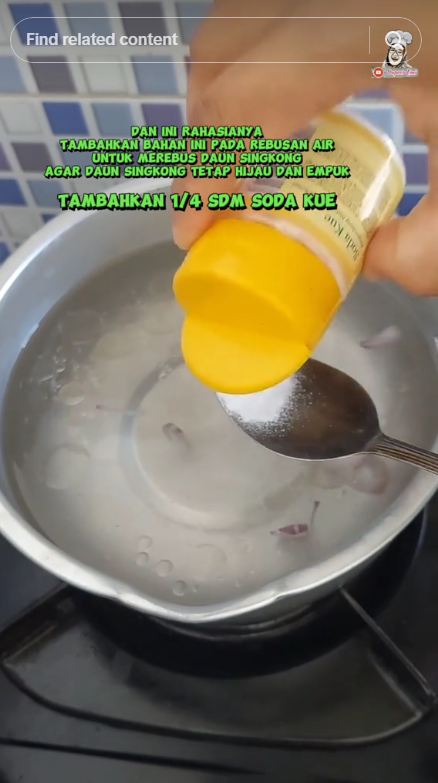 Jangan cuma pakai soda kue, ini cara merebus daun singkong agar cepat empuk dan warnanya tetap hijau