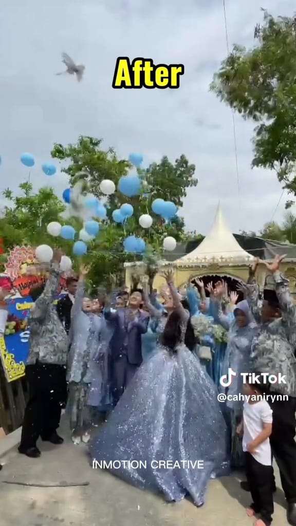 Potret kondangan berasa di Disneyland © TikTok
