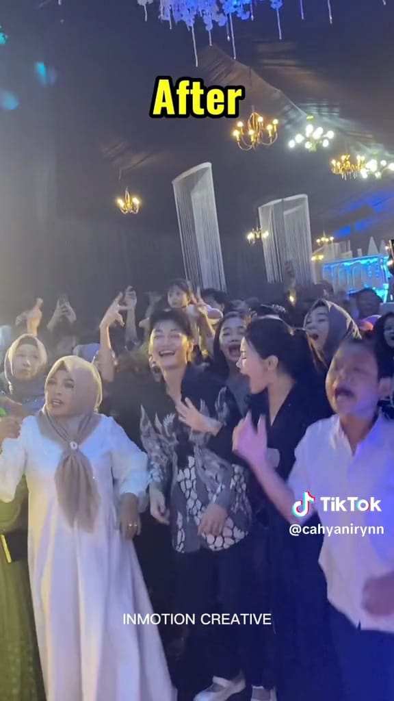Potret kondangan berasa di Disneyland © TikTok
