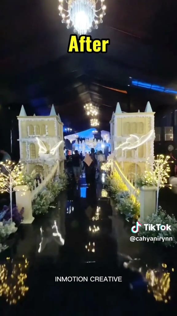 Potret kondangan berasa di Disneyland © TikTok