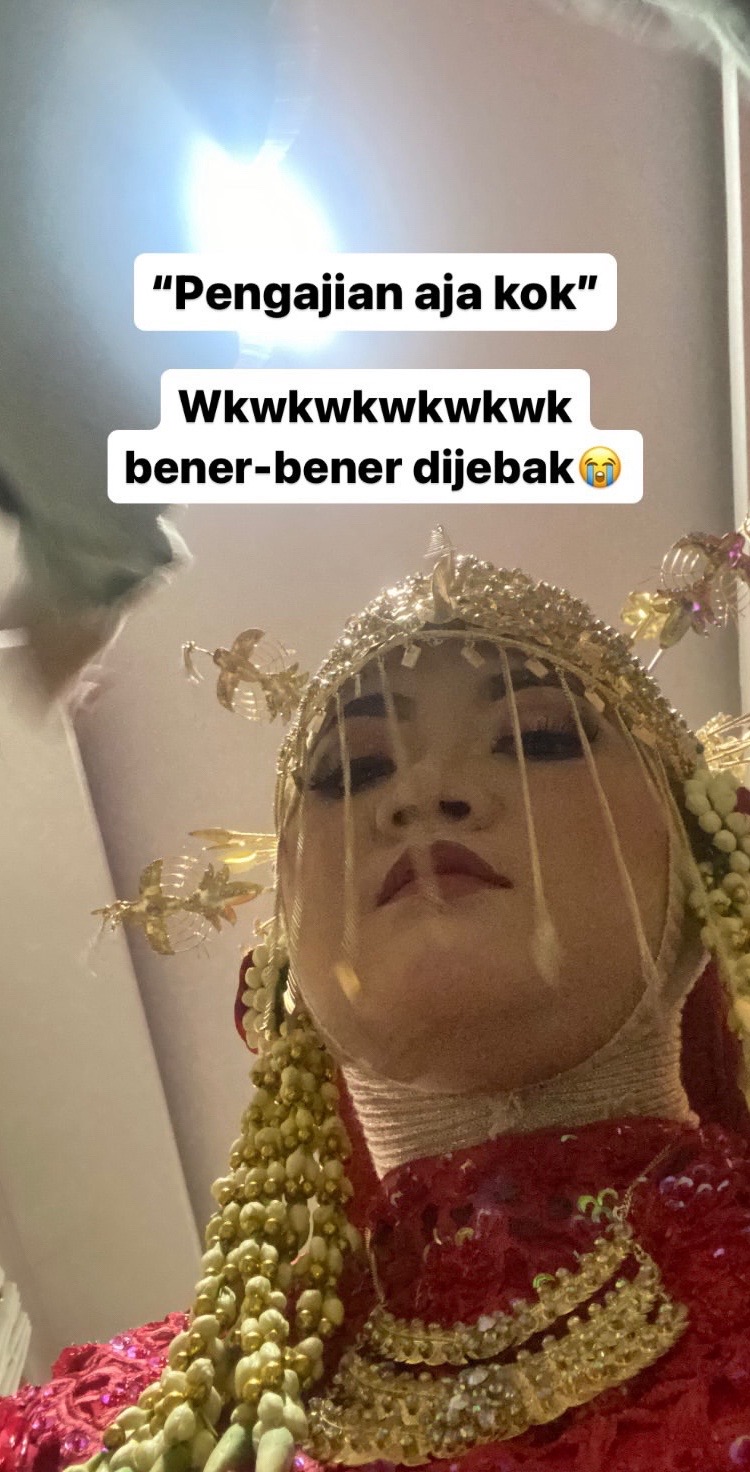 makeup pengantin gagal bikin mantu tawa © TikTok makeup pengantin gagal bikin mantu tawa © TikTok
