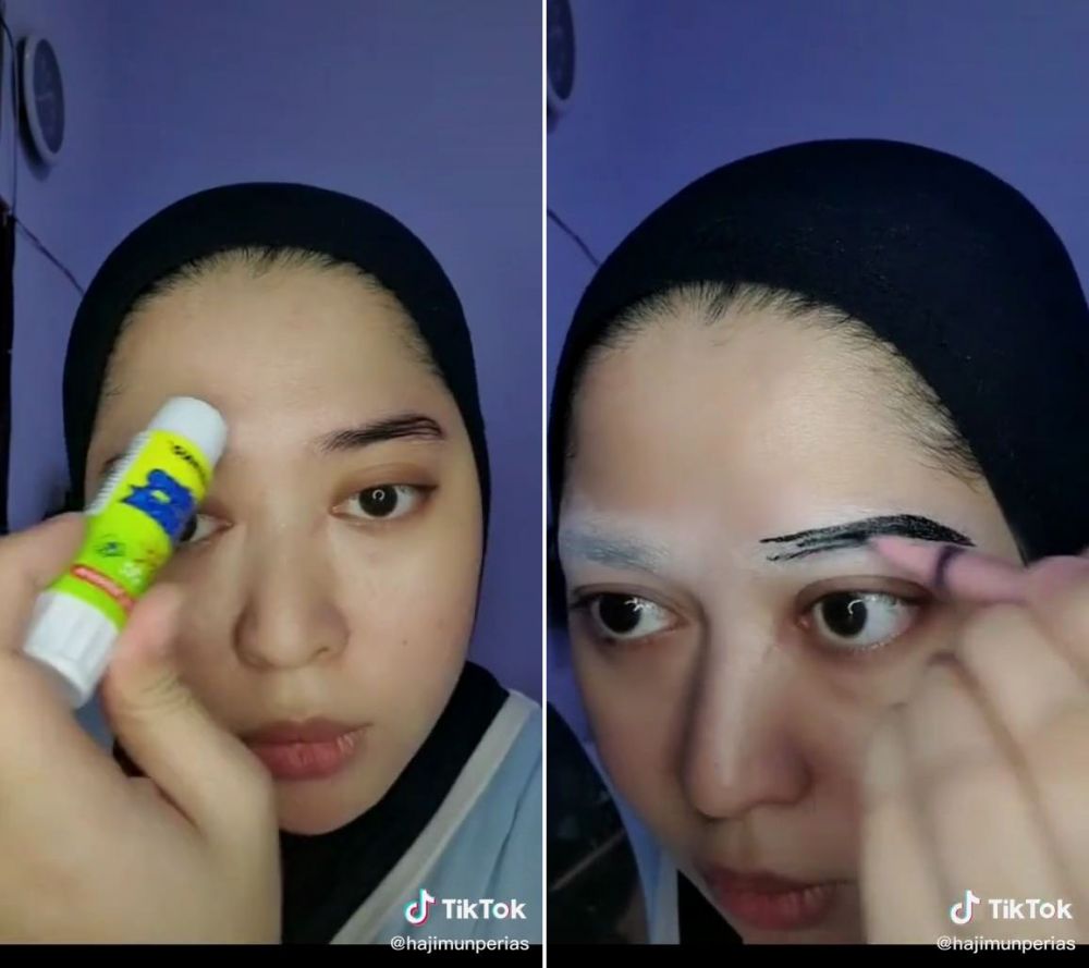 recreate makeup 80an © TikTok