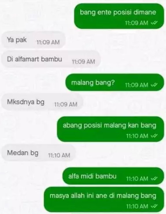 13 Potret lucu chat driver Berbagai sumber 13 Potret lucu chat driver Berbagai sumber