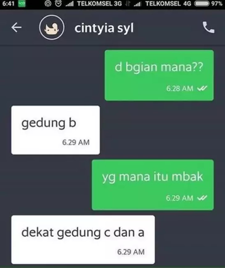 13 Potret lucu chat driver Berbagai sumber