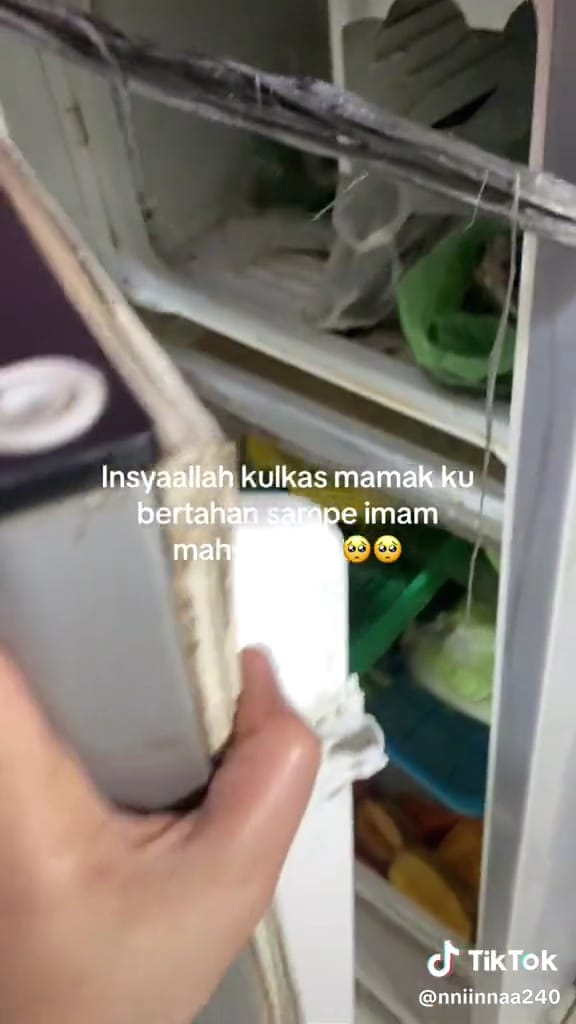 Kulkas pantang dibuang sebelum rusak © TikTok Kulkas pantang dibuang sebelum rusak © TikTok