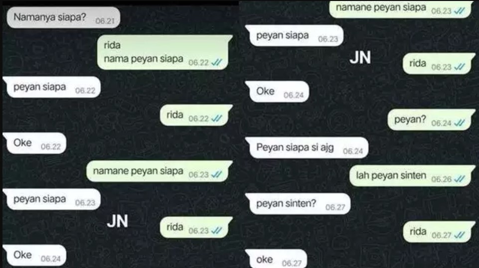 13 Potret kocak chat nanya nama Berbagai sumber