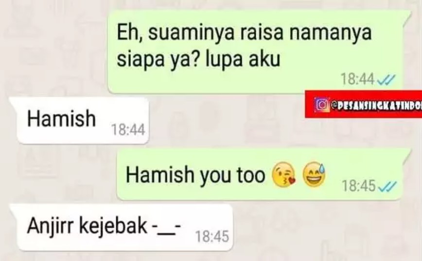 13 Potret kocak chat nanya nama Berbagai sumber