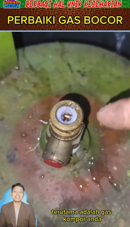 Tak perlu ditambal karet gelang, ini trik mengatasi tabung gas elpiji bocor dengan 1 alat sederhana