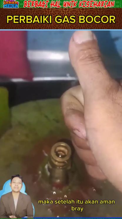 Tak perlu ditambal karet gelang, ini trik mengatasi tabung gas elpiji bocor dengan 1 alat sederhana