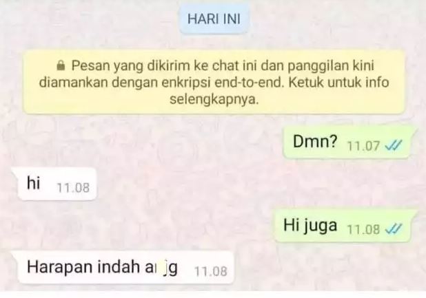 Chat lucu salah duga Berbagai sumber