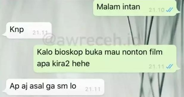 Chat lucu salah duga Berbagai sumber