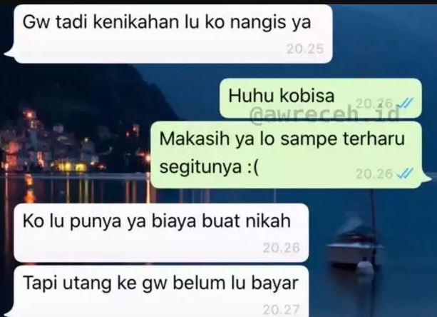 Chat lucu salah duga Berbagai sumber