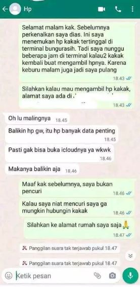 Chat lucu salah duga Berbagai sumber