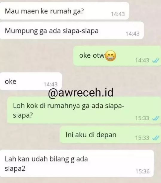 Chat lucu salah duga Berbagai sumber