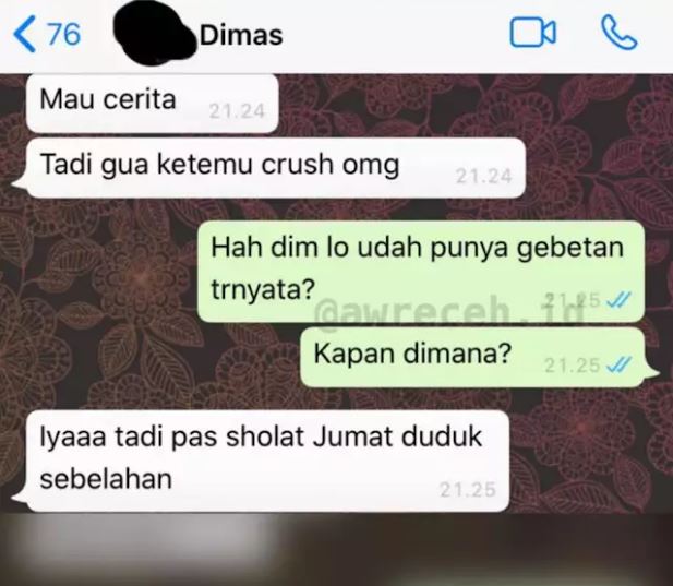Chat lucu salah duga Berbagai sumber