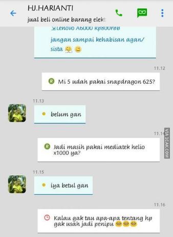 Chat lucu ngusilin penipu Berbagai sumber